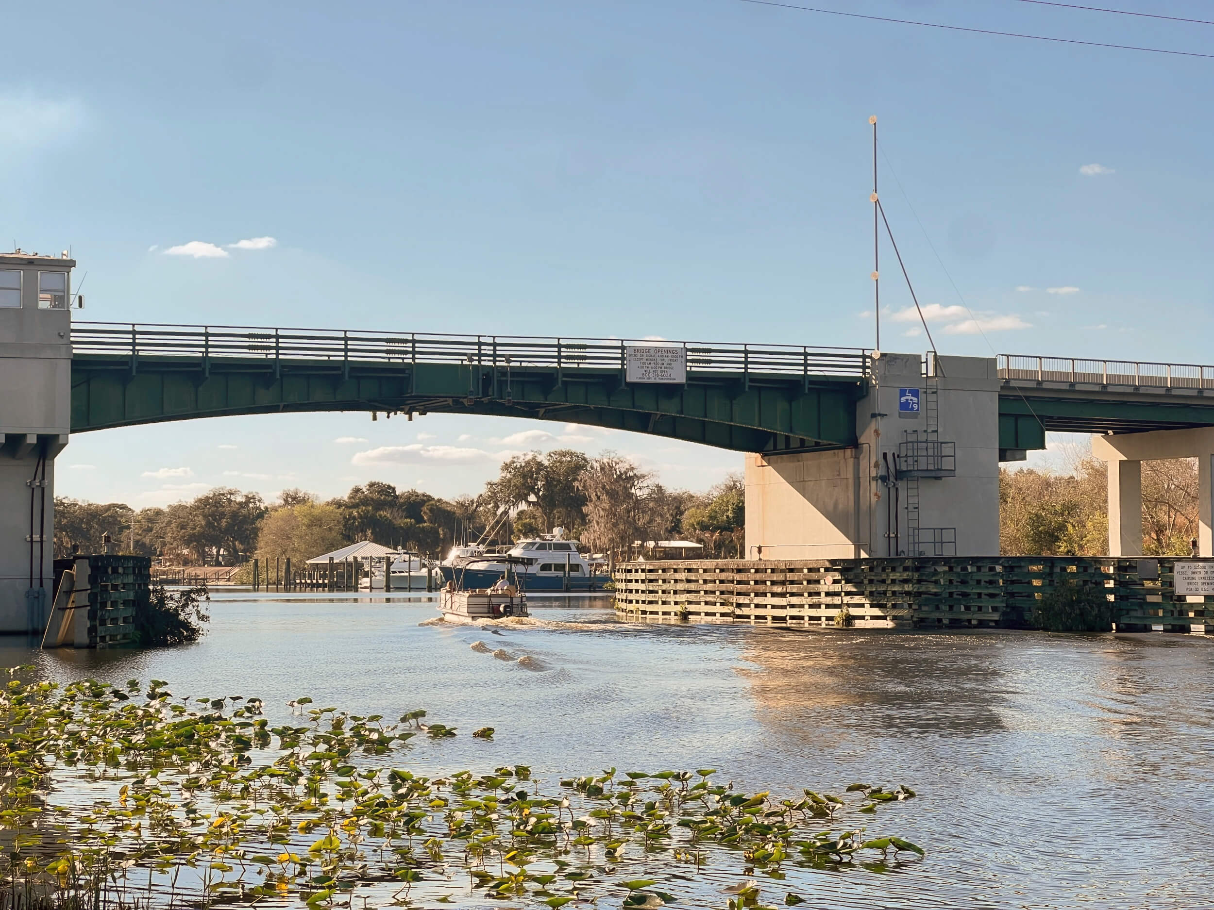 Caloosahatchee River bridge in LaBelle, Florida